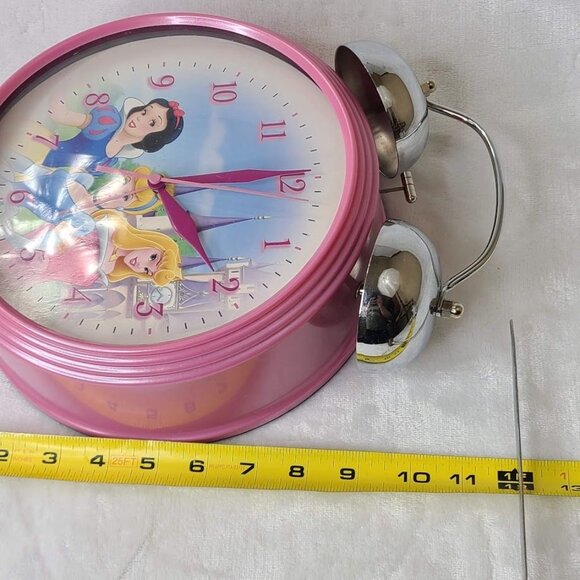 Disney Princess Alarm Clock Twin Bells Snow White Cinderella Sleeping Beauty - Picture 12 of 15